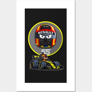 Carlos Sainz Jr 2018 Posters and Art